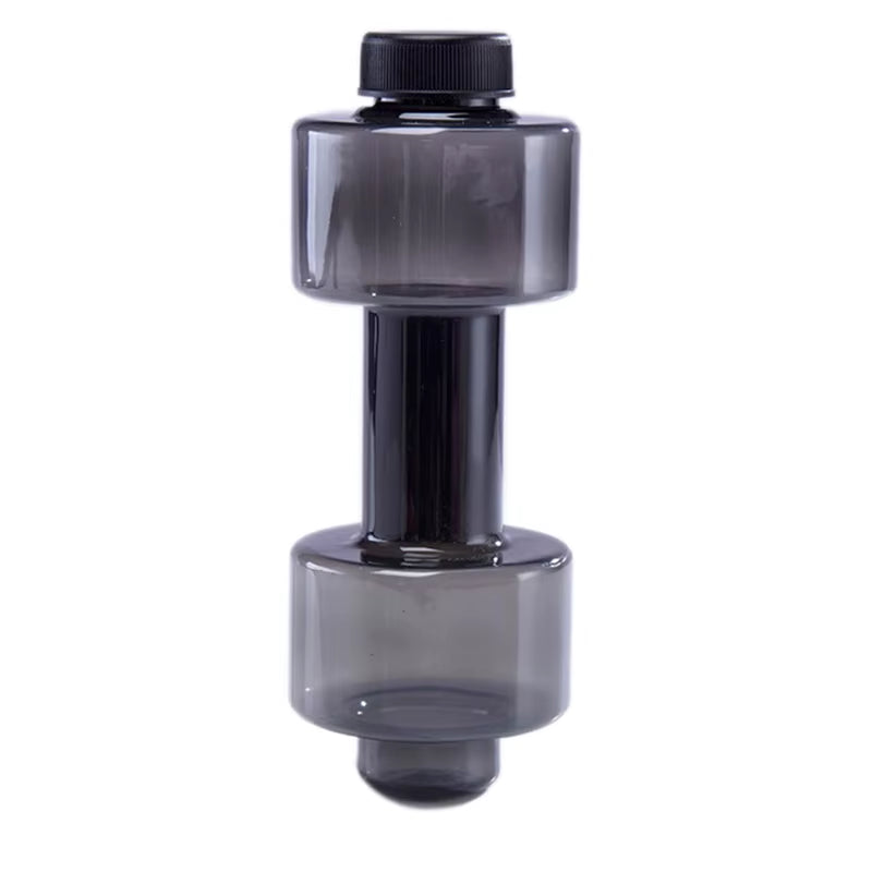 550Ml Sport Water Bottle Body Building Water Dumbbell Fitness Gym Shaker Dumbbell Shape Drinking Jug Cup Plastic Bottle
